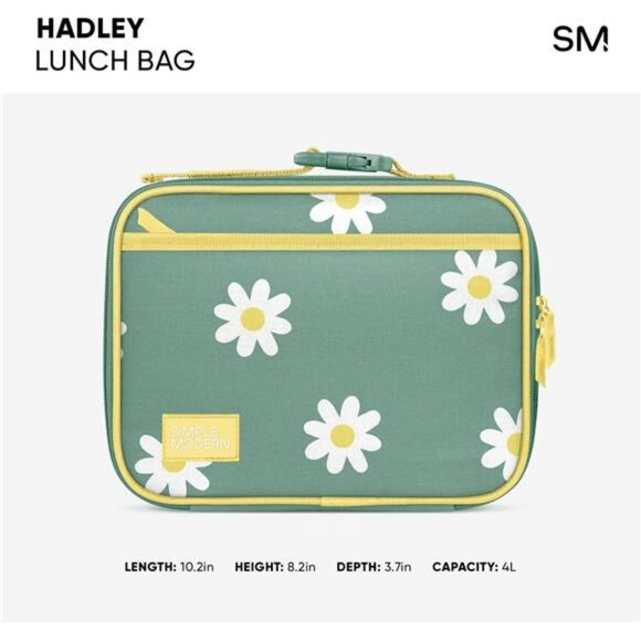 Kids Insulated Lunch Bag Reusable School Lunch Box with Pockets for Boys Girls - Picture 5 of 7